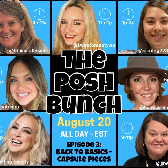 The POSH BUNCH - LIVE August 20 - Picture 1 of 3
